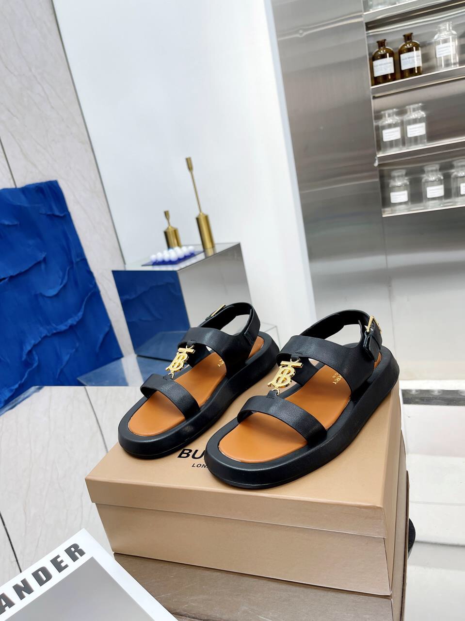 Burberry Burberry 2022 estallido de la línea bordada clásica zapatillas a cuadros envío, la compra d