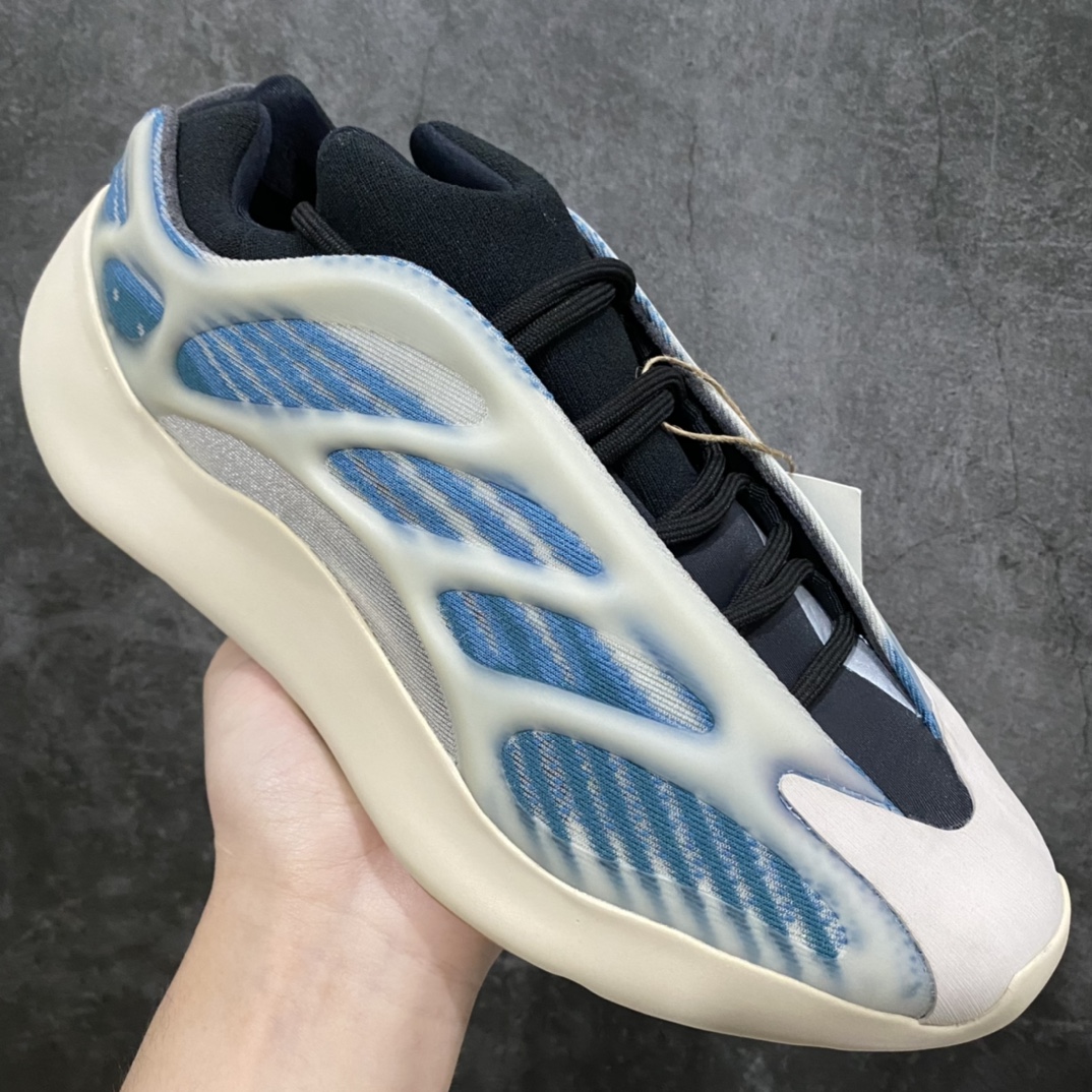 图片[3]-LW老汪版本Yeezy700v3蓝晶石 极光GY0260 随着G5的倒闭 其他版本陆续清货 老汪版的异形已经是目前市售最高版本了 实拍如下 不解释细节了，终端供货 尺码：36-47-选品中心