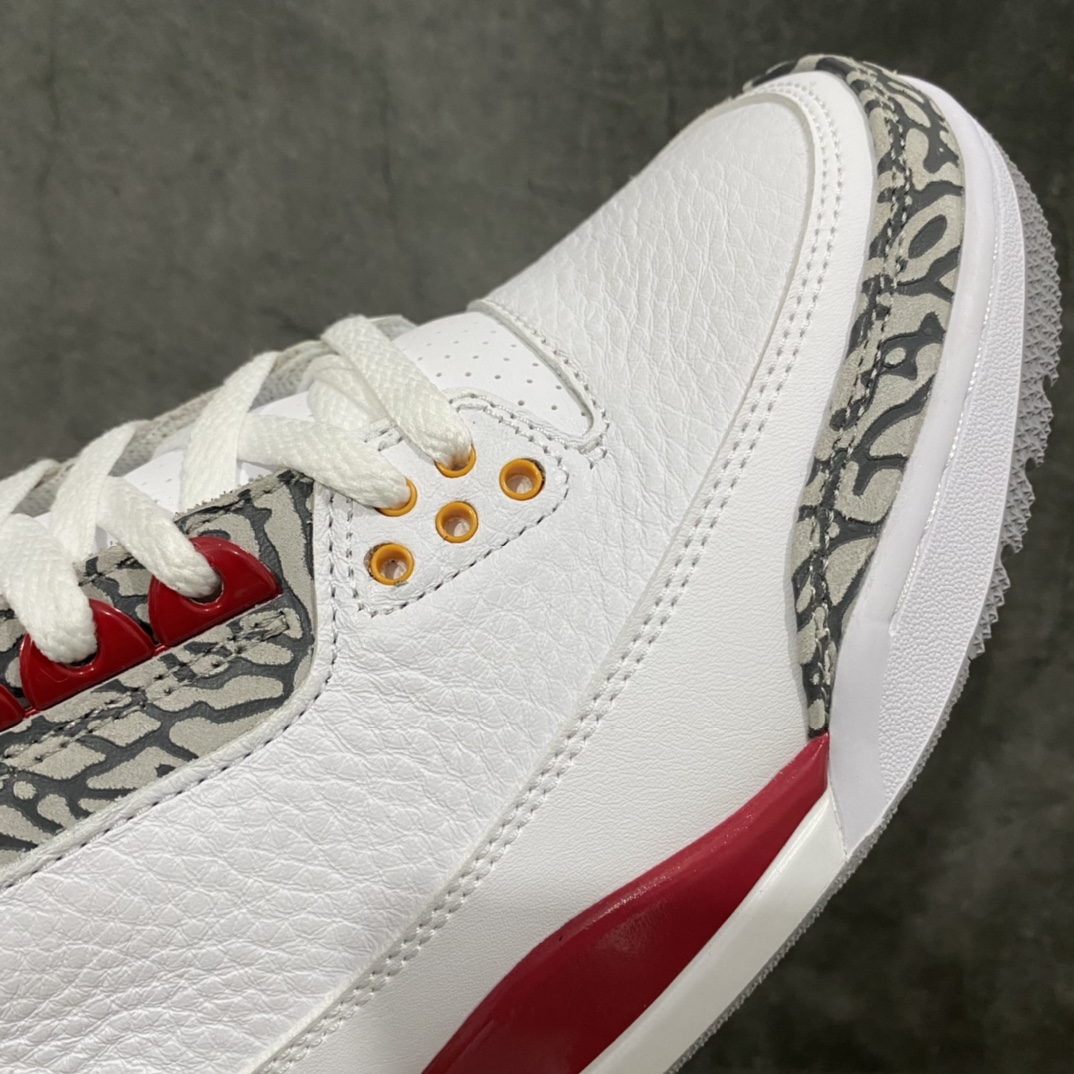 图片[6]-新DT纯原aj3 白红水泥 白酒红 Air Jordan 3 Retro \”Cardinal Red\” 复古篮球鞋 白酒红 红雀 尺码：405-475（含半码） 货号：CT8532-126-选品中心