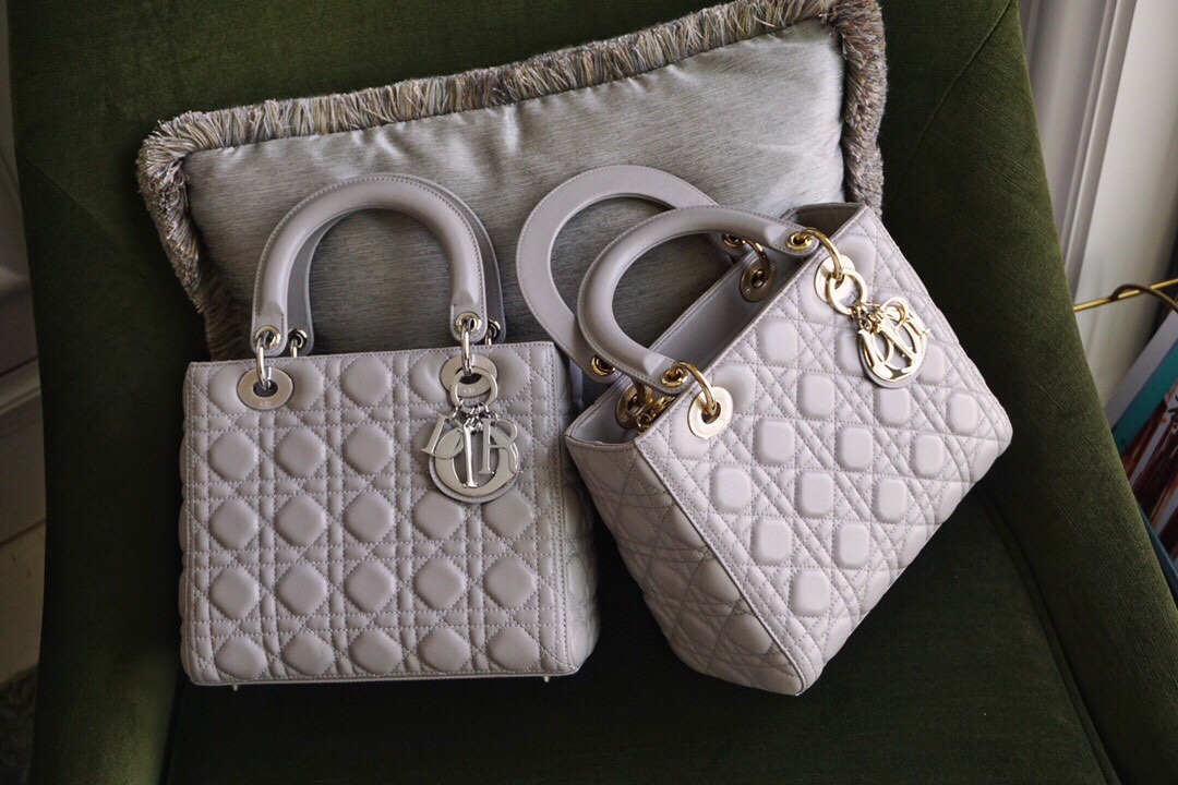 Where to buy High Quality
 Dior Lady Handbags Crossbody & Shoulder Bags Grey Lambskin Sheepskin