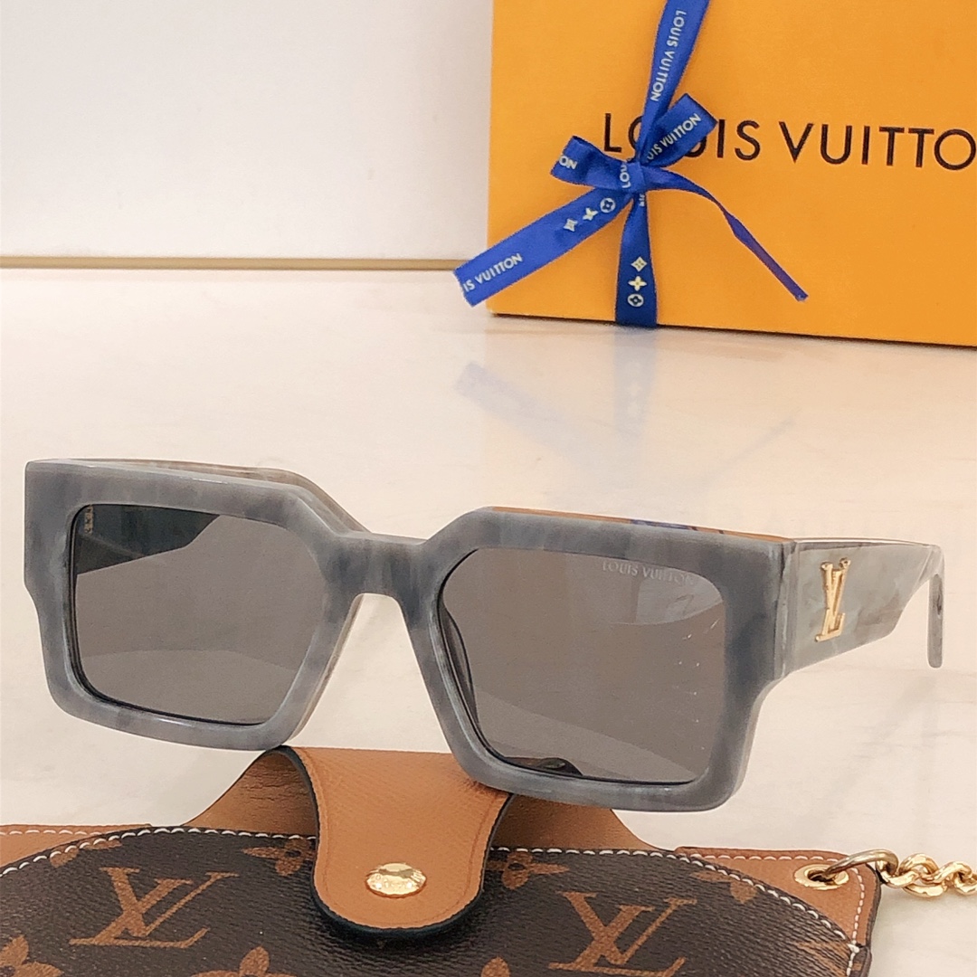 Louis Vuitton 2022 SS Lv Clash Square Sunglasses (Z1579E)