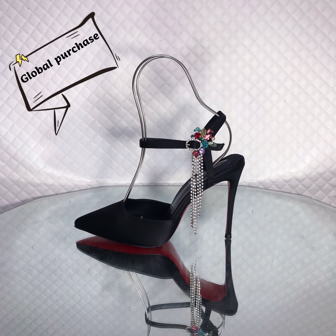 NO:100040,High-end customized spring and summer classic series!  H10Cm, size 34-42. Leather big bottom. 35 code 40 code 41 code 42 code customized model, no return or exchange 9024-039 imported black silk, Austrian crystal diamond, official website synchronization Standard European code Reference: 9024-039 Color: black Material: cowhide Lining: goat leather Heel height: 10Cm Sole:leather sole Size: EUR 34-42 (US 4-11):,,christian louboutin,real silk,Leather soles19860909高端订制一春夏精典款系列！ H10Cm,尺码34-42码.真皮大底.35码40码41码42码订制款,不退不换9024-039进口黑真丝,奥地利水晶钻,官网同步 标准欧码 Reference:9024-039 Color:black Material:cowhide Lining:goat leather Heel heigh:10Cm Sole:leather sole Size:EUR 34－42（US 4一11) :,,christian louboutin,real silk,Leather soles,Women's Shoes