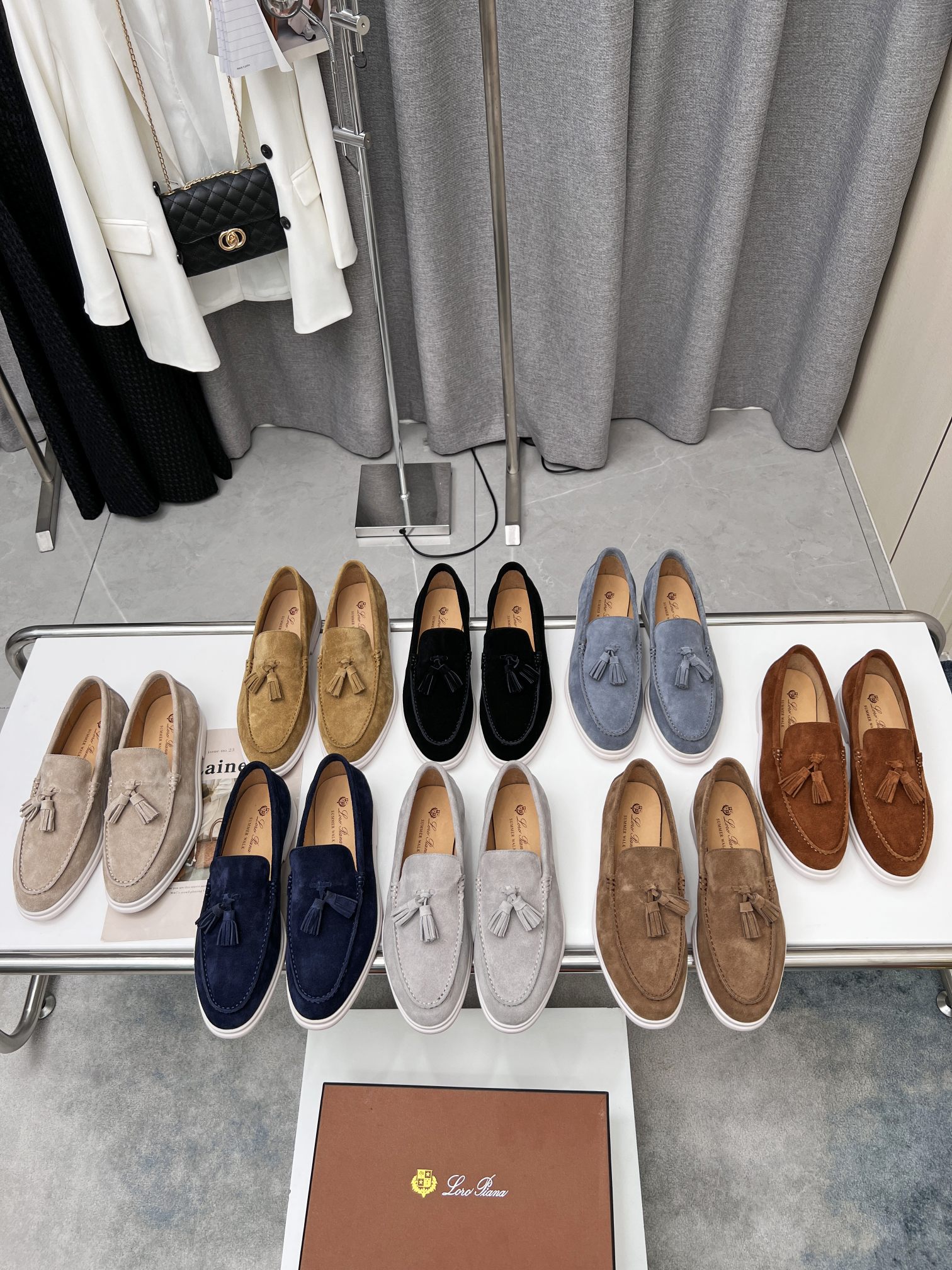 Precio de fábrica .Loro Piana* Top genuino grado borla de los hombres nueva compra original 1:1 répl
