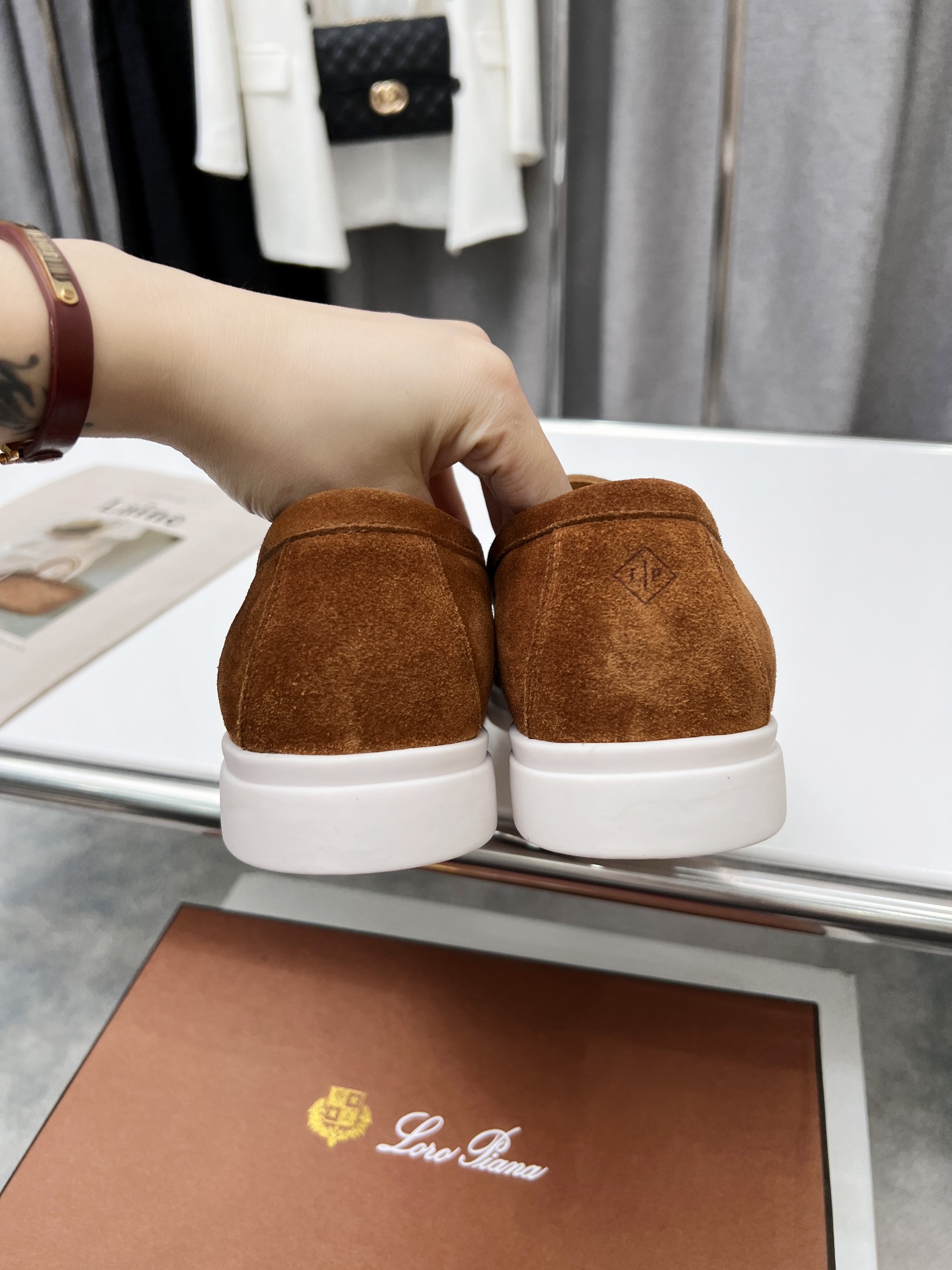 Precio de fábrica .Loro Piana* Top genuino grado borla de los hombres nueva compra original 1:1 répl