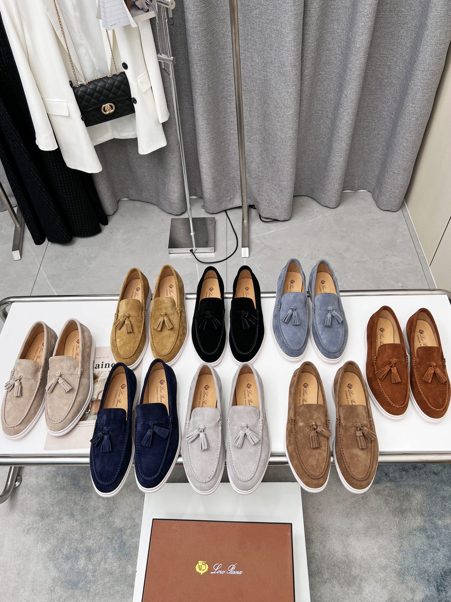 precio de fábrica. Loro Piana * nivel superior auténtica borla de los hombres nueva compra original 