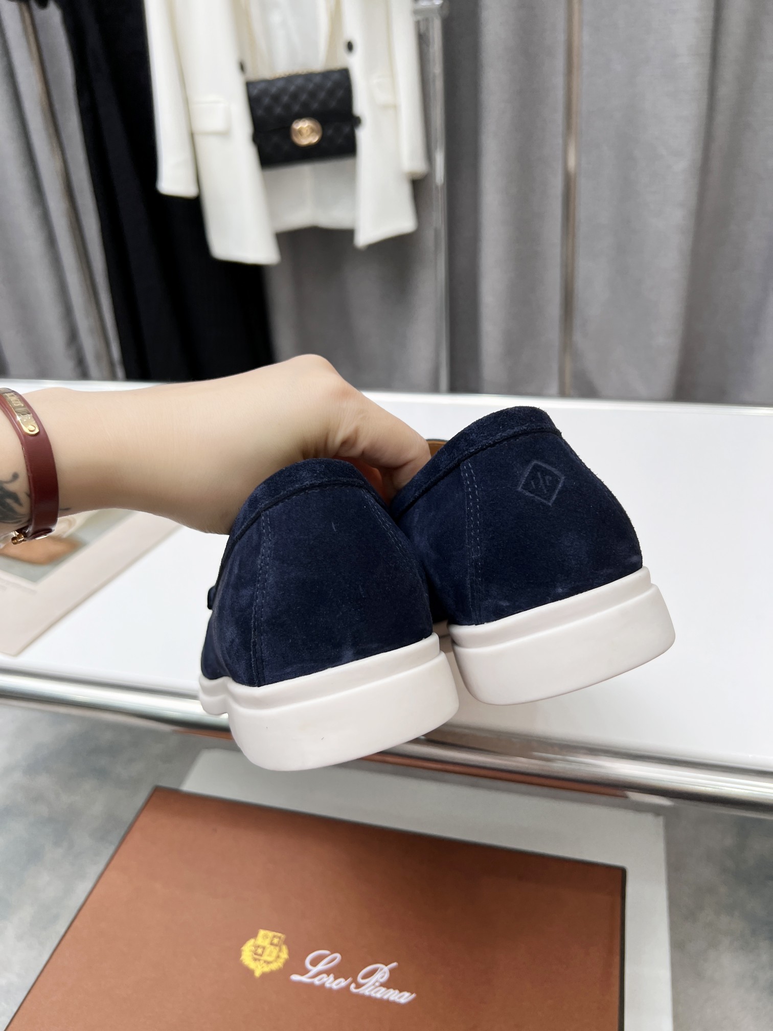 Precio de fábrica .Loro Piana* Top genuino grado borla de los hombres nueva compra original 1:1 répl