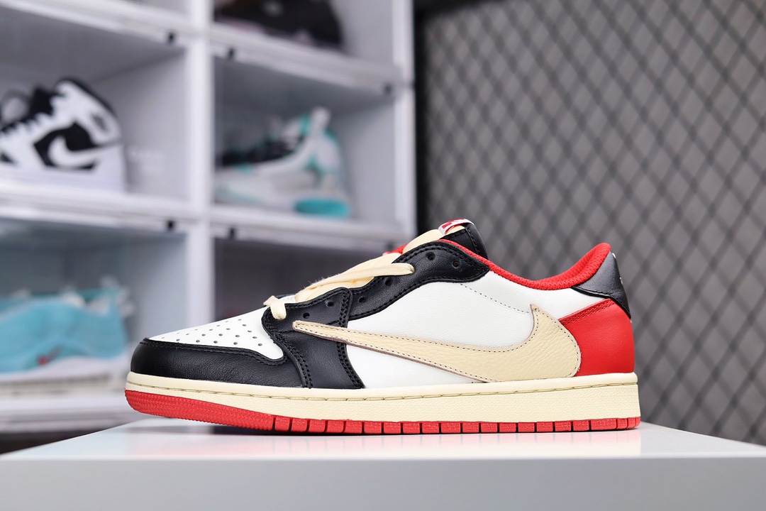 H0 Air Jordan 1 Military Blue “AJ1乔1 TS 藤原浩 闪电 鬼脸三方联名倒钩 原厂头层皮料 采用原厂皮拼接 原档案开发，原盒原标，采购原厂材料，细节做工全方位对比原鞋 完美细节鉴赏×996BF