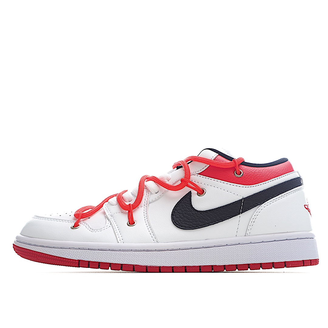 H0 全新耐克Nike Air Jordan 1 Low AJ1乔丹一代 解构绑带 低帮经典复古文化休闲运动篮球鞋。官方
