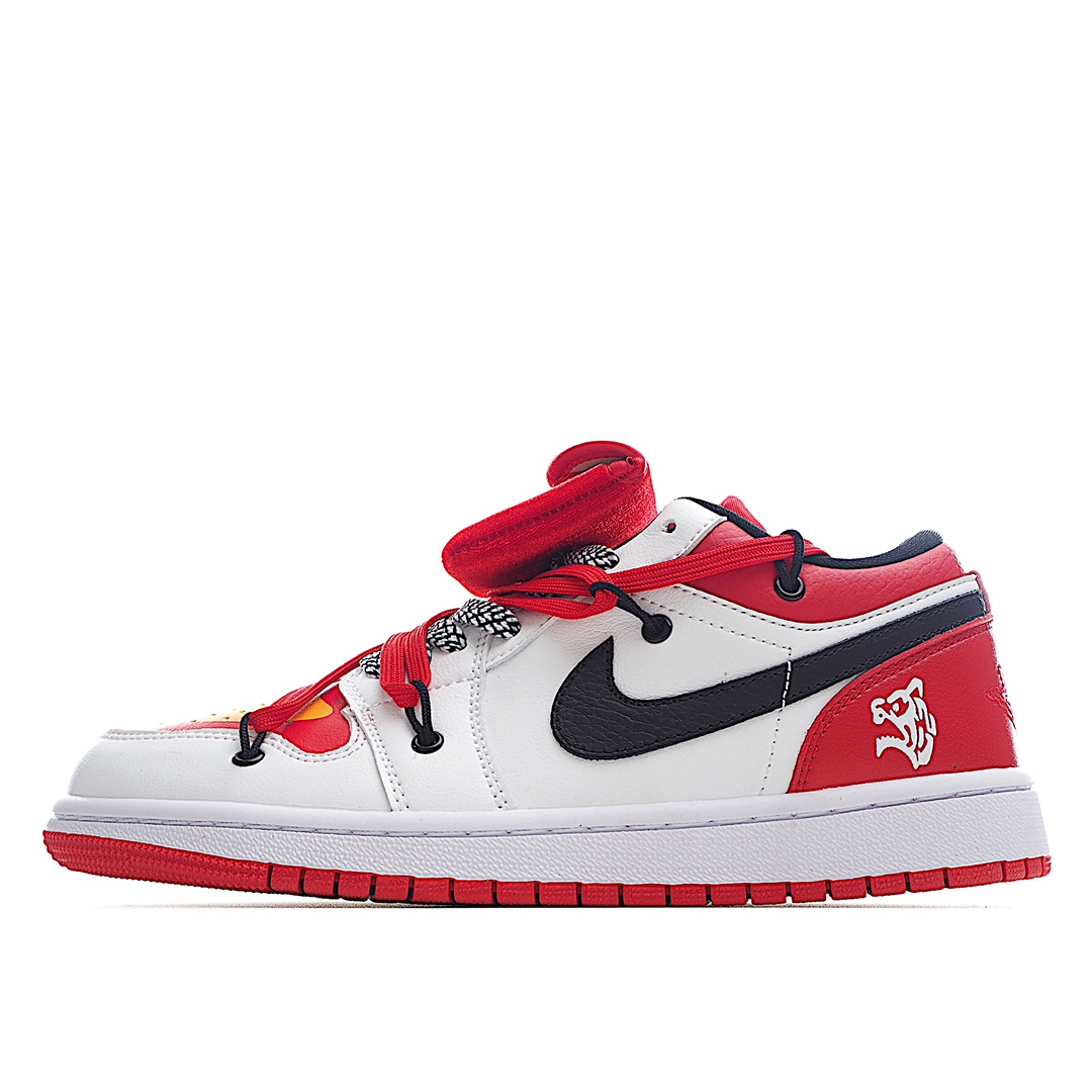 H0 全新耐克Nike Air Jordan 1 Low AJ1乔丹一代 解构绑带 低帮经典复古文化休闲运动篮球鞋。官方