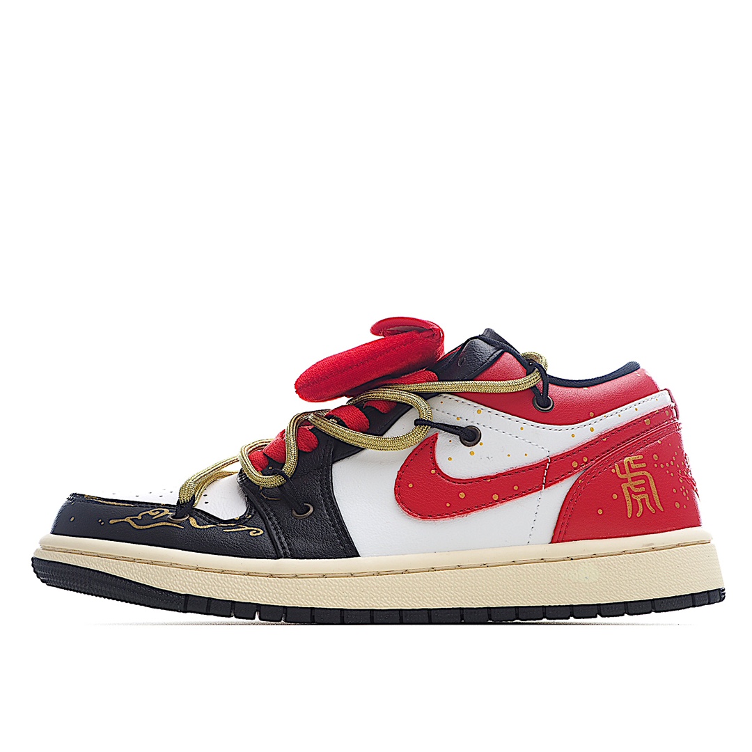 H0 全新耐克Nike Air Jordan 1 Low AJ1乔丹一代 解构绑带 低帮经典复古文化休闲运动篮球鞋。官方
