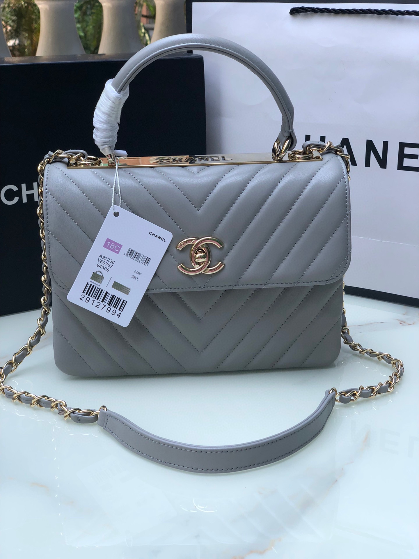 Chanel92236原单质量经典之作华丽与气质的前沿是你意想不到的尊贵皮种:原单进口小羊皮里配原版布五
