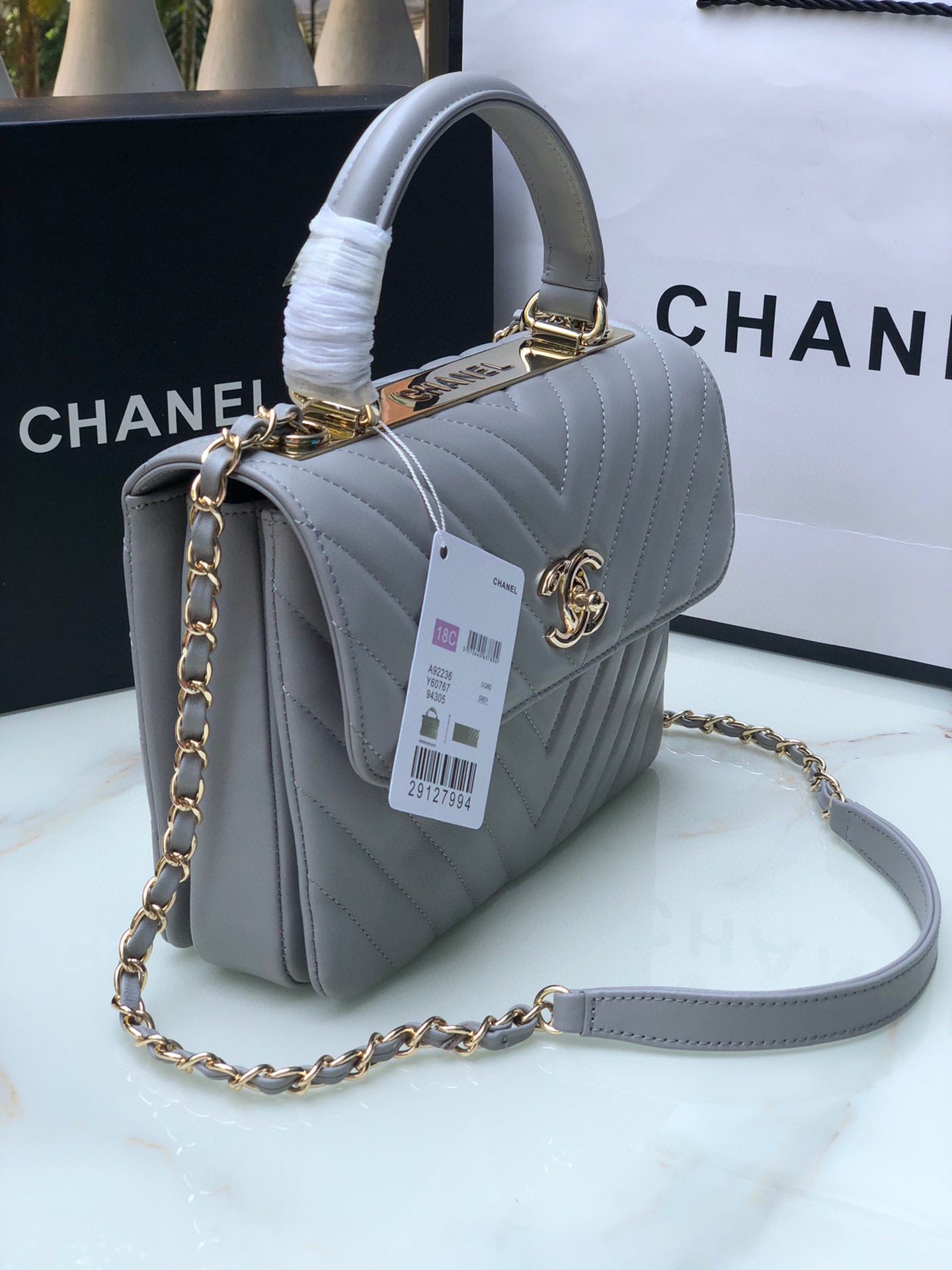 Chanel92236原单质量经典之作华丽与气质的前沿是你意想不到的尊贵皮种:原单进口小羊皮里配原版布五