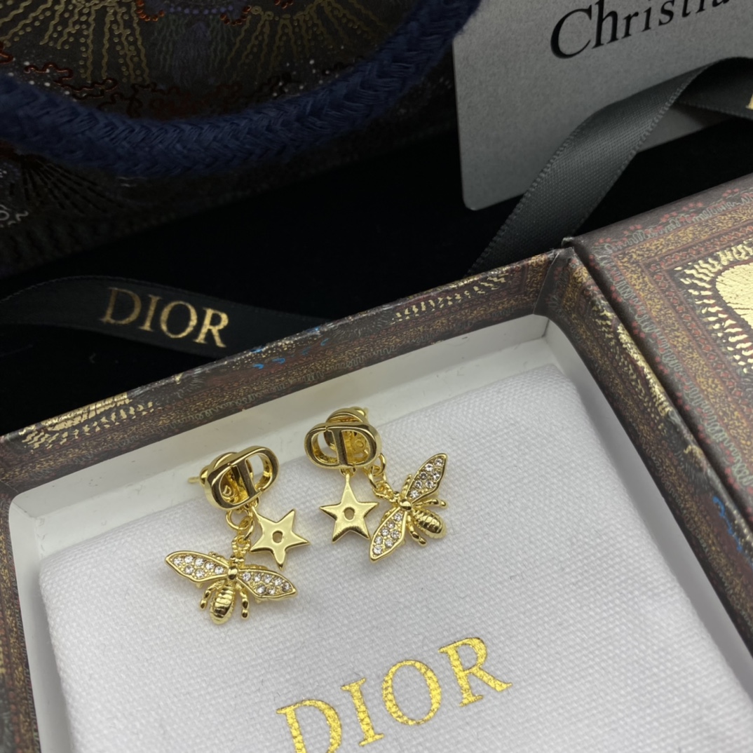 Dior Joyas Pendiente Incrustados con diamantes