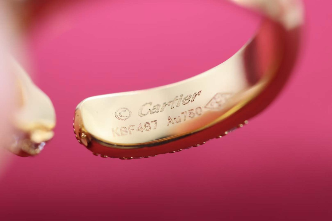 Cartier Cartier 高级珠宝系列 金色猎豹 全钻豹子戒指