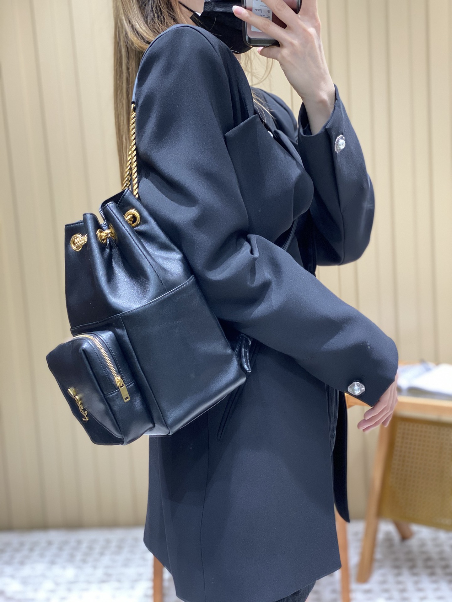 Saint laurent Ysl 𝑱𝒂𝒎𝒊𝒆 专柜最新款双肩背包 684783