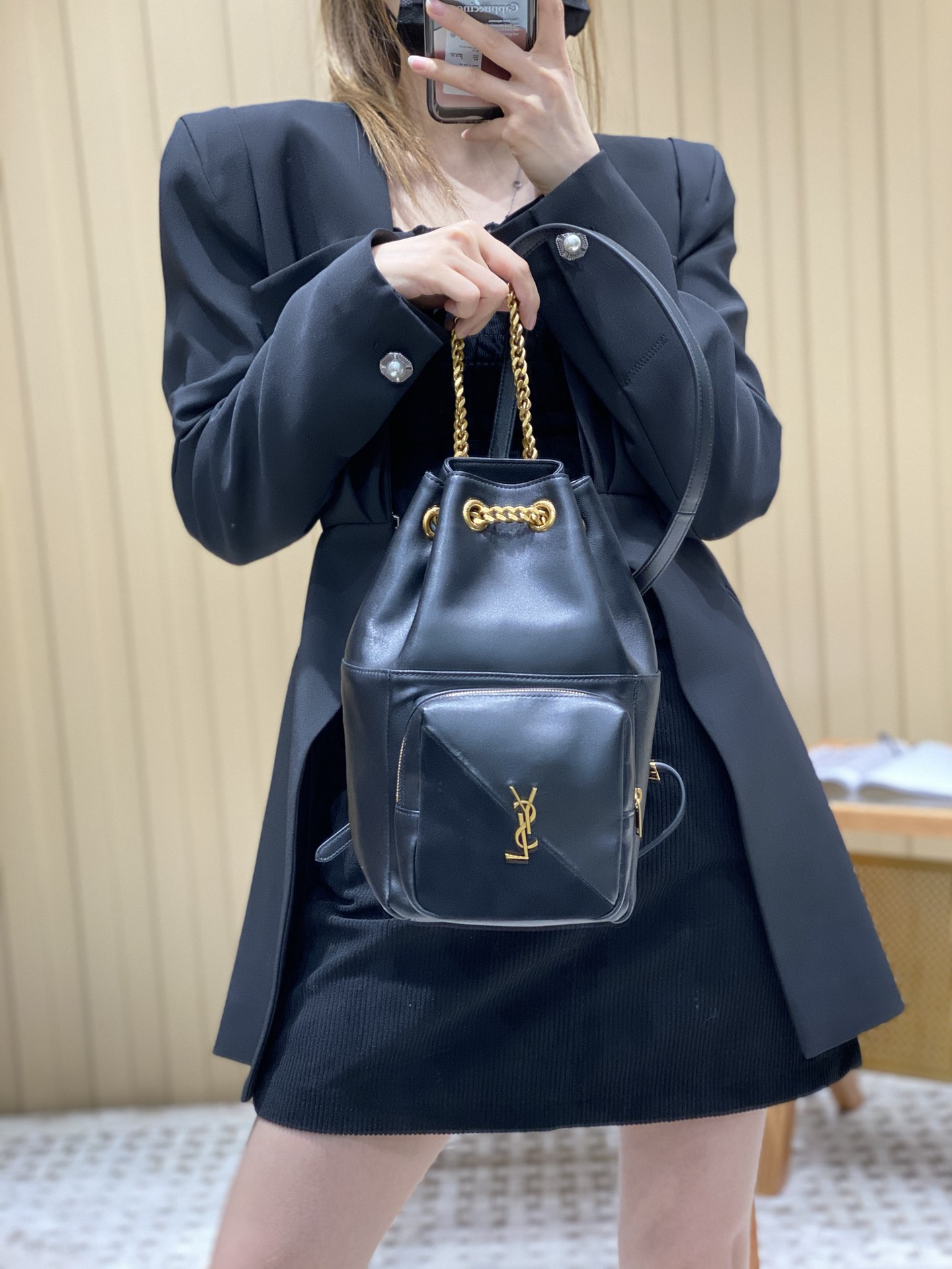 Saint laurent Ysl 𝑱𝒂𝒎𝒊𝒆 专柜最新款双肩背包 684783