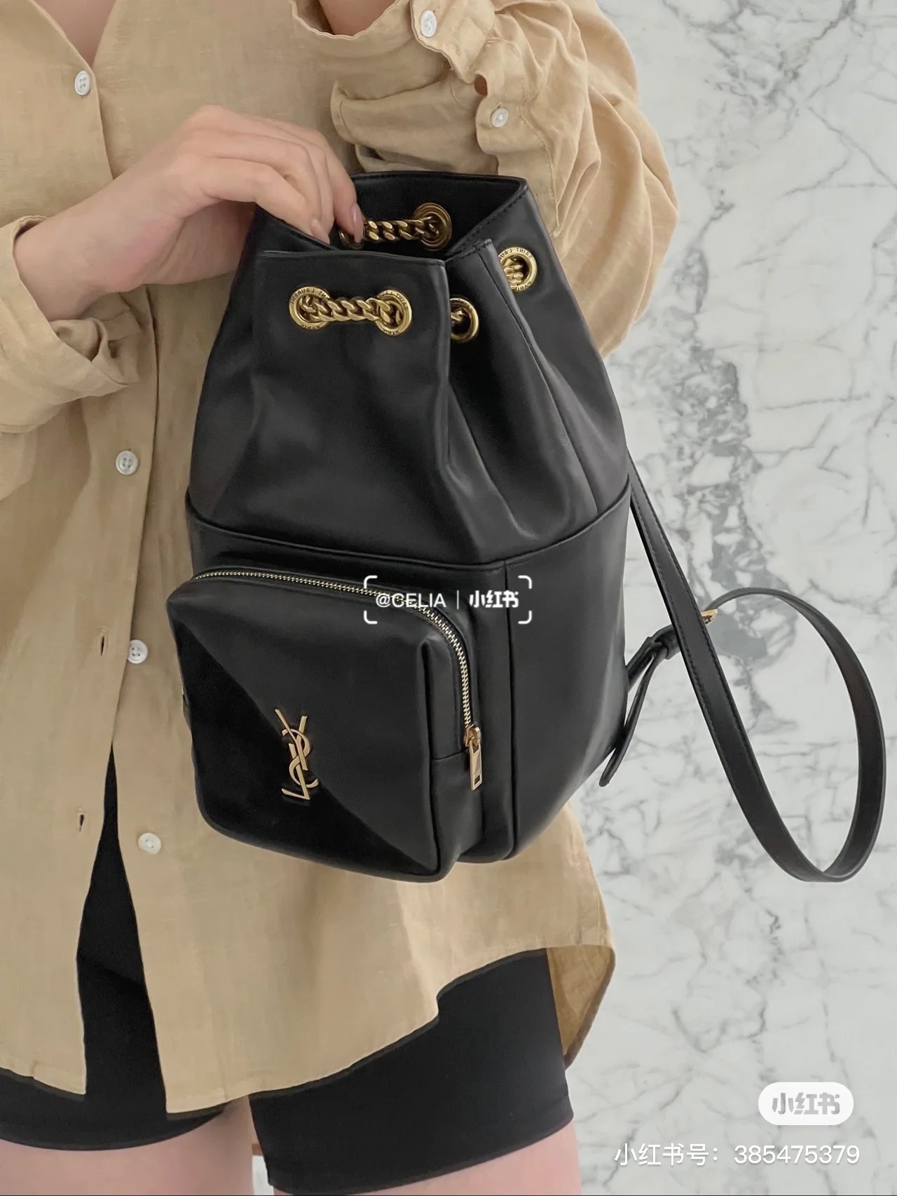 Saint laurent Ysl 𝑱𝒂𝒎𝒊𝒆 专柜最新款双肩背包 684783