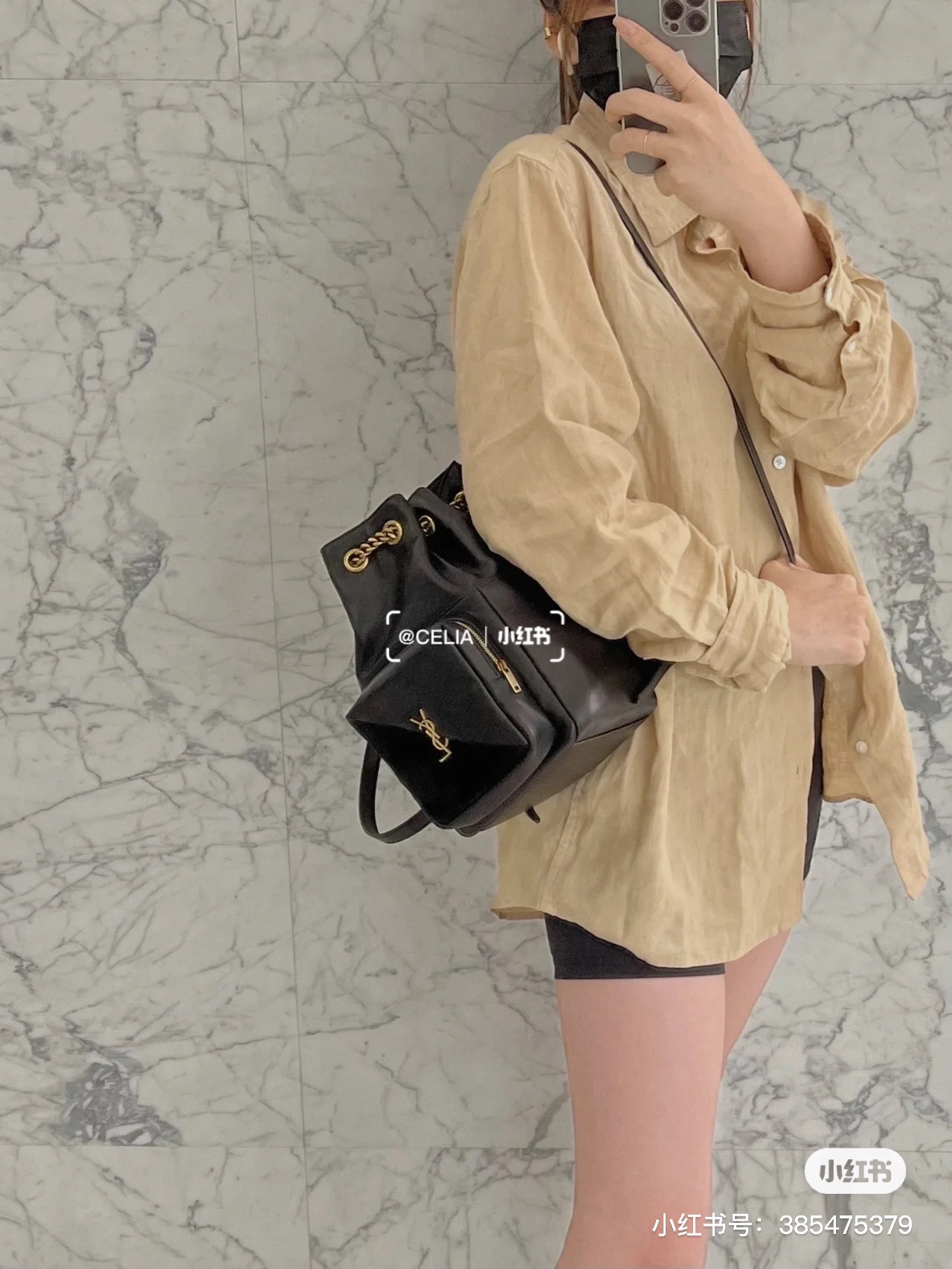 Saint laurent Ysl 𝑱𝒂𝒎𝒊𝒆 专柜最新款双肩背包 684783