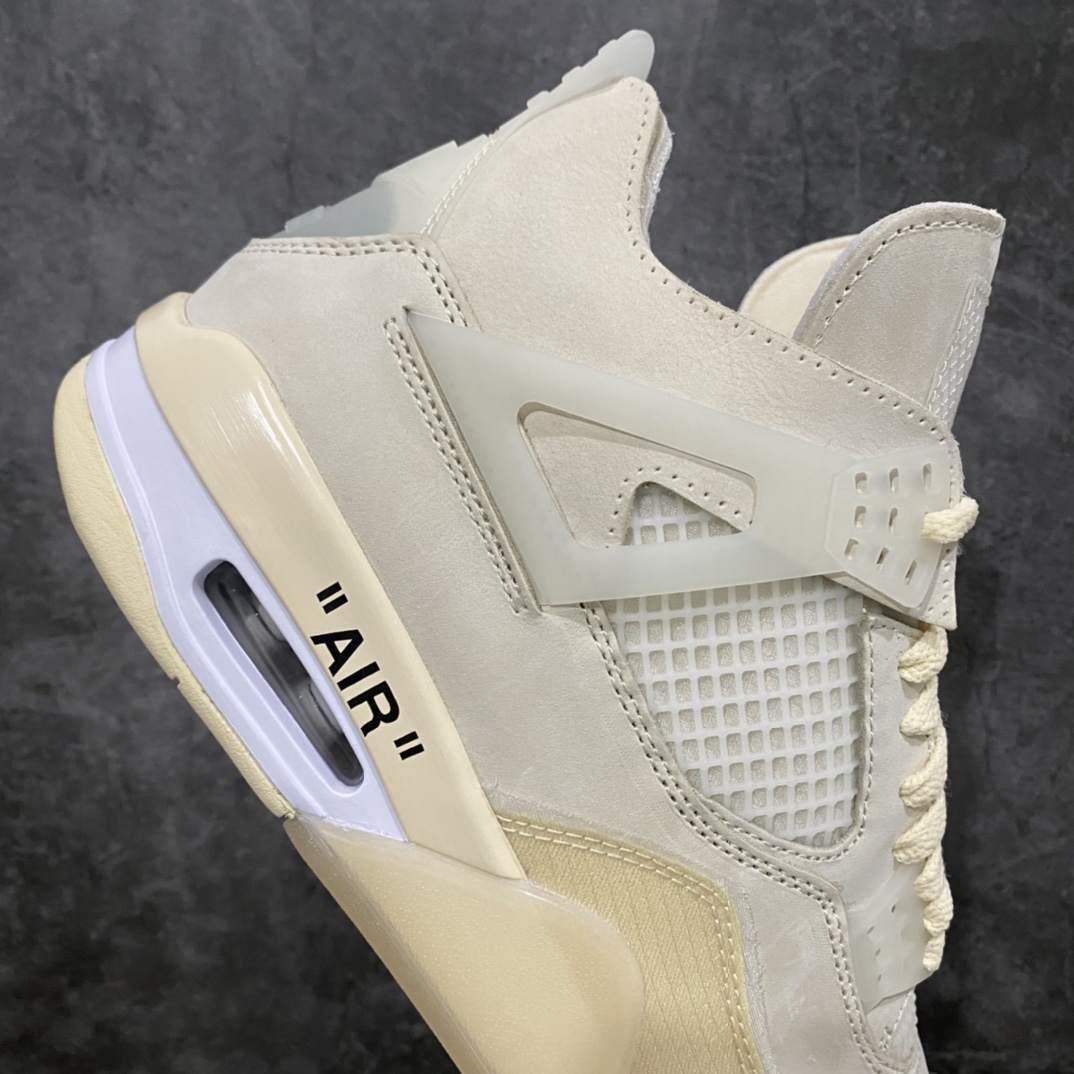 图片[7]-新DT纯原Off White x Air Jordan 4 AJ4白帆CV9388-100 全新版本 全新品质 总结市场各大纯原细节的不足 细节多次打磨修正 超正鞋型 超高清洁度 原厂皮料打造 所有细节可精确对比原鞋 顶级中的天花板 可随意对比市场各大版本 尺码：36-47.5-选品中心