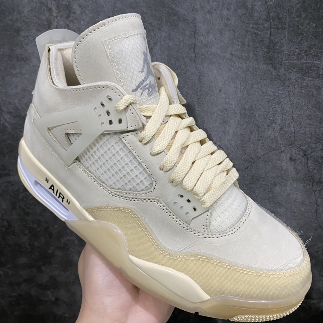 图片[3]-新DT纯原Off White x Air Jordan 4 AJ4白帆CV9388-100 全新版本 全新品质 总结市场各大纯原细节的不足 细节多次打磨修正 超正鞋型 超高清洁度 原厂皮料打造 所有细节可精确对比原鞋 顶级中的天花板 可随意对比市场各大版本 尺码：36-47.5-选品中心
