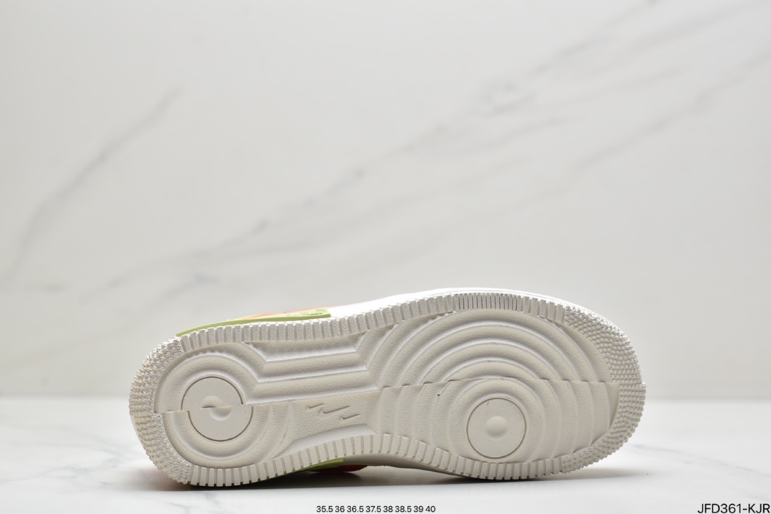 170 耐克Nike Air Force 1 厚底新配色 马卡龙空军一号时尚休闲低帮板鞋 DO6719-100