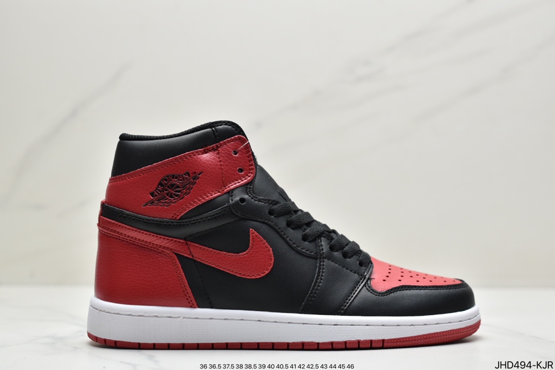 190 NK Air Jordan 1 Retro High OG”Yellow Toe”AJ1代经典复古经典高帮百搭文化篮球鞋555088