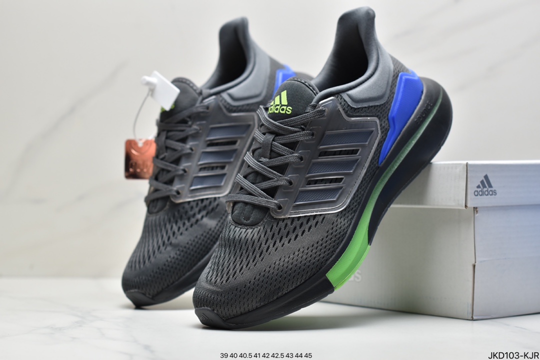 Adidas Adidas EQ21 RUN retro running shoes body material is full mesh fabric