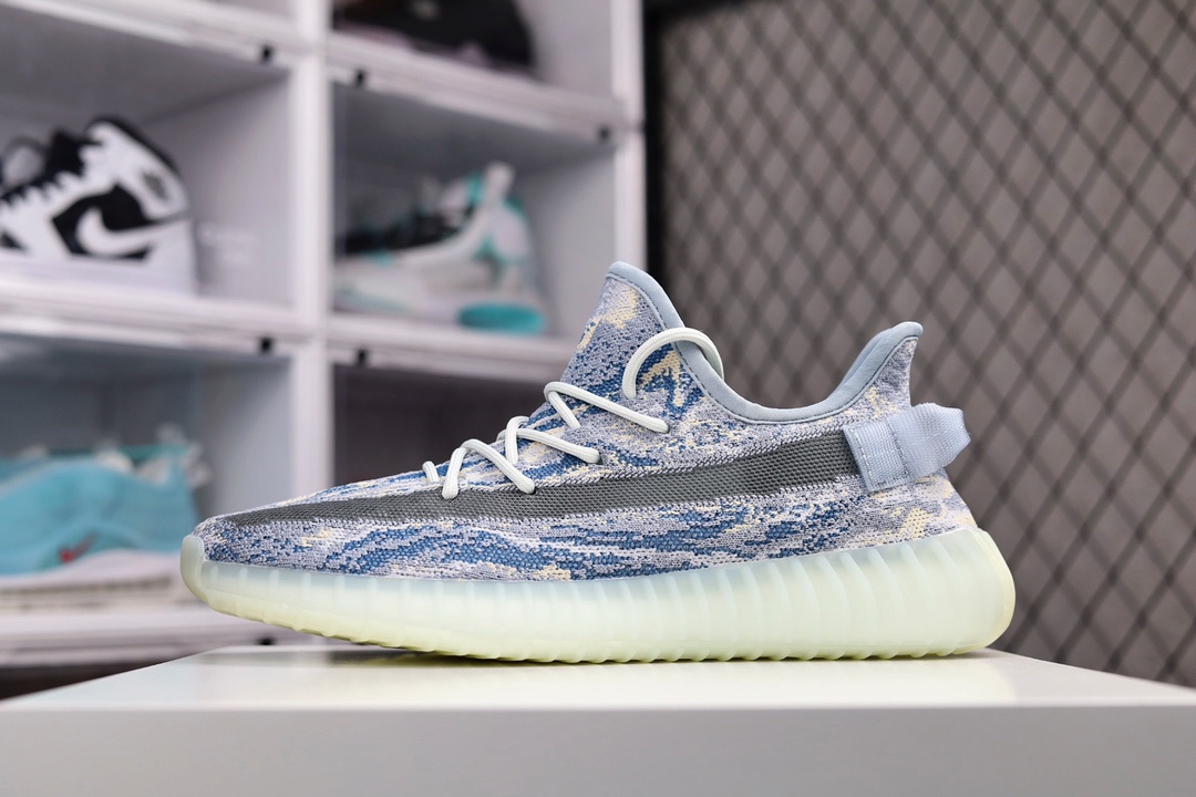 H0 Adidas Kanye West x Adidas Yeezy Boost 350 V2MX Oat「暴龙兽」百搭轻便爆米花中底休闲运动慢跑鞋“斑彩暴龙兽。鞋型完美升级 疯狂碾压市面同价位版本 大底饱满脚感完美663TT