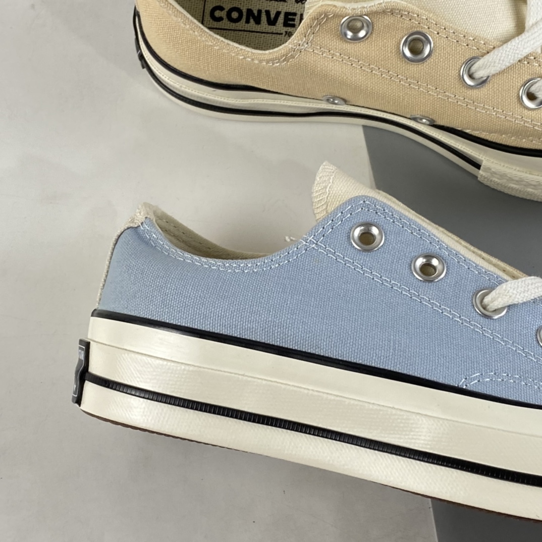 Converse Chuck 70s Converse milk tea blue color-block ice cream summer low-top casual board shoes 171661C