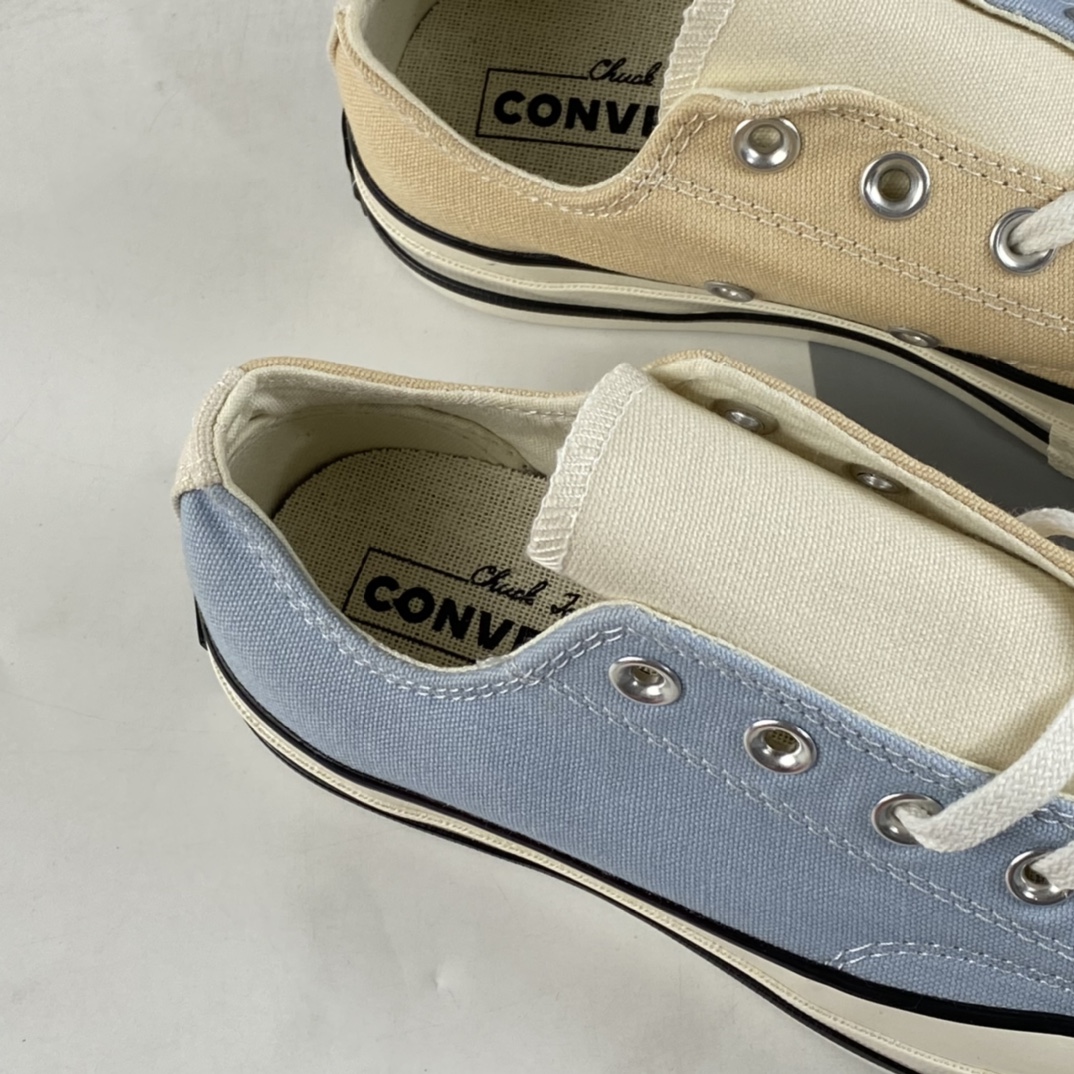 Converse Chuck 70s Converse milk tea blue color-block ice cream summer low-top casual board shoes 171661C