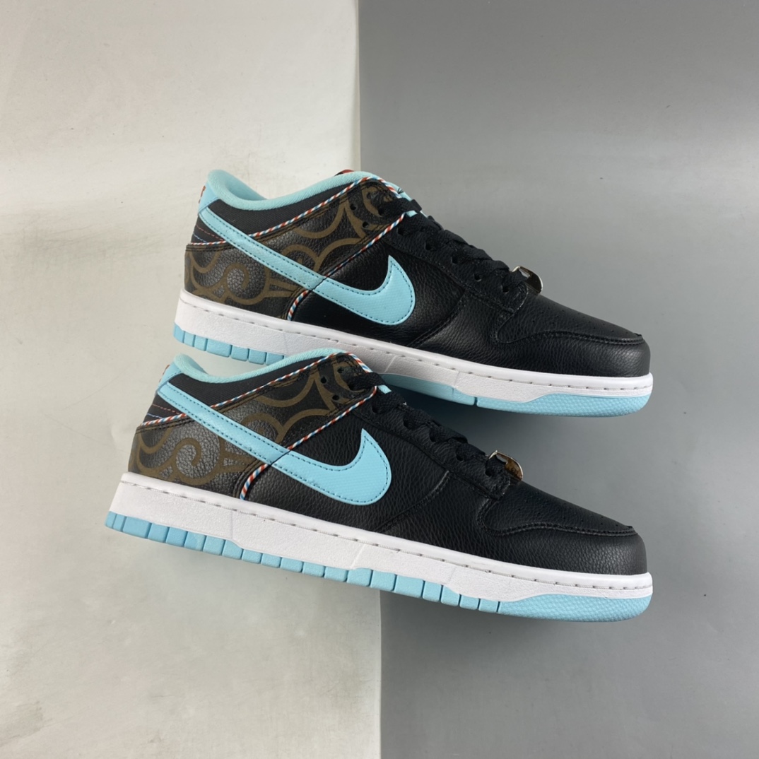 P280 Nike SB Dunk Low ”理发店” 黑蓝SB扣篮系列低帮休闲运动滑板鞋 DH7614-001