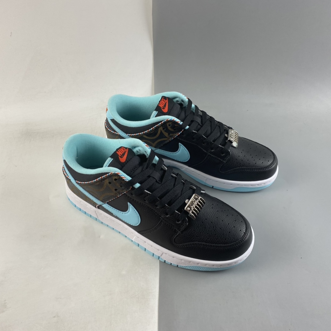 P280 Nike SB Dunk Low ”理发店” 黑蓝SB扣篮系列低帮休闲运动滑板鞋 DH7614-001