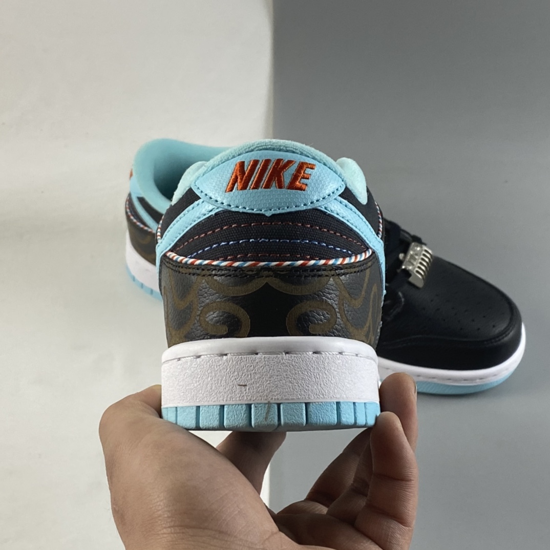 P280 Nike SB Dunk Low ”理发店” 黑蓝SB扣篮系列低帮休闲运动滑板鞋 DH7614-001