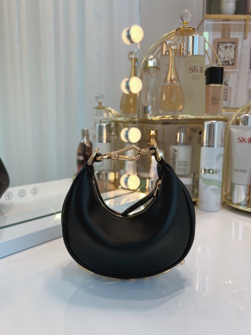 Mini Praphy Series Crescent Bag, Italian Leather,Optional Chain Strap 1 Mini Praphy Series Crescent Bag, Italian Leather,Optional Chain Strap