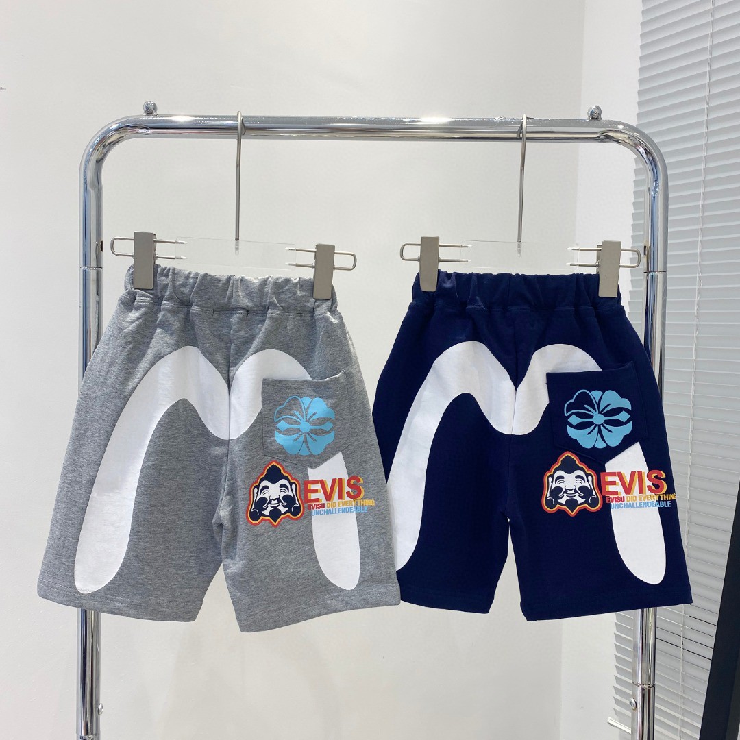 Evisu Short-Sleeve Suit: Unique Design, 3D Pocket, Super-Model, Size 100-150 - 图片 7