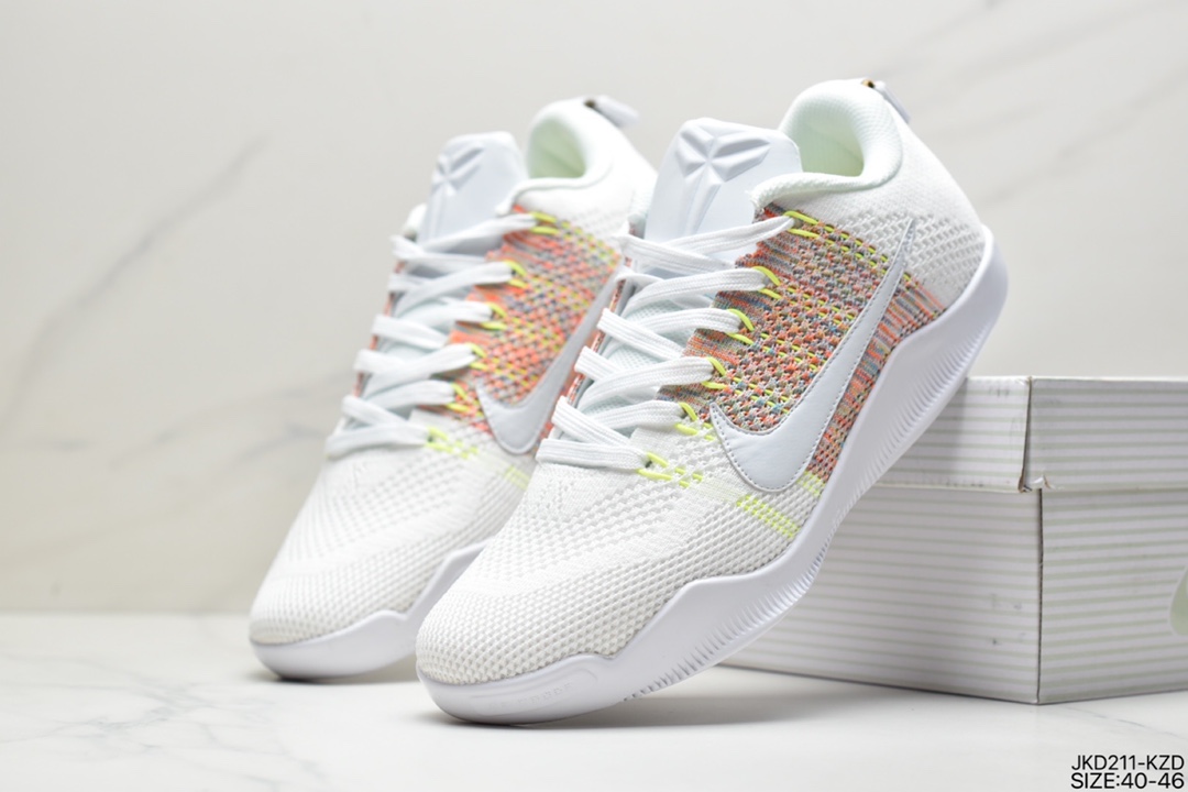 Nike Kobe 11 Elite Low Kobe 11 low-top woven upper men's actual basketball shoes 822675-105