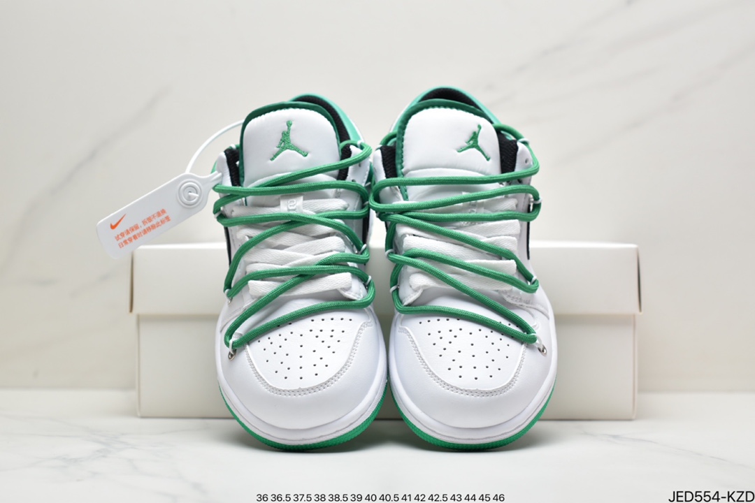 150 纯原Air Jordan AJ1 Low 芝加哥白红解构绑带 553560