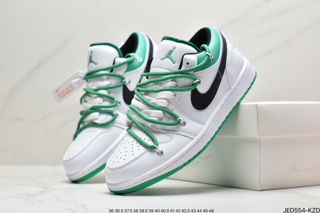 150 纯原Air Jordan AJ1 Low 芝加哥白红解构绑带 553560