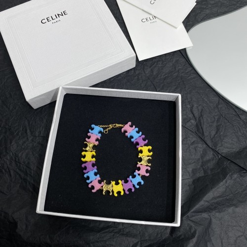 Celine Candy Colors Triomphe Bracelet Adorable Summer Style - 19cm 1 Celine Candy Colors Triomphe Bracelet Adorable Summer Style - 19cm