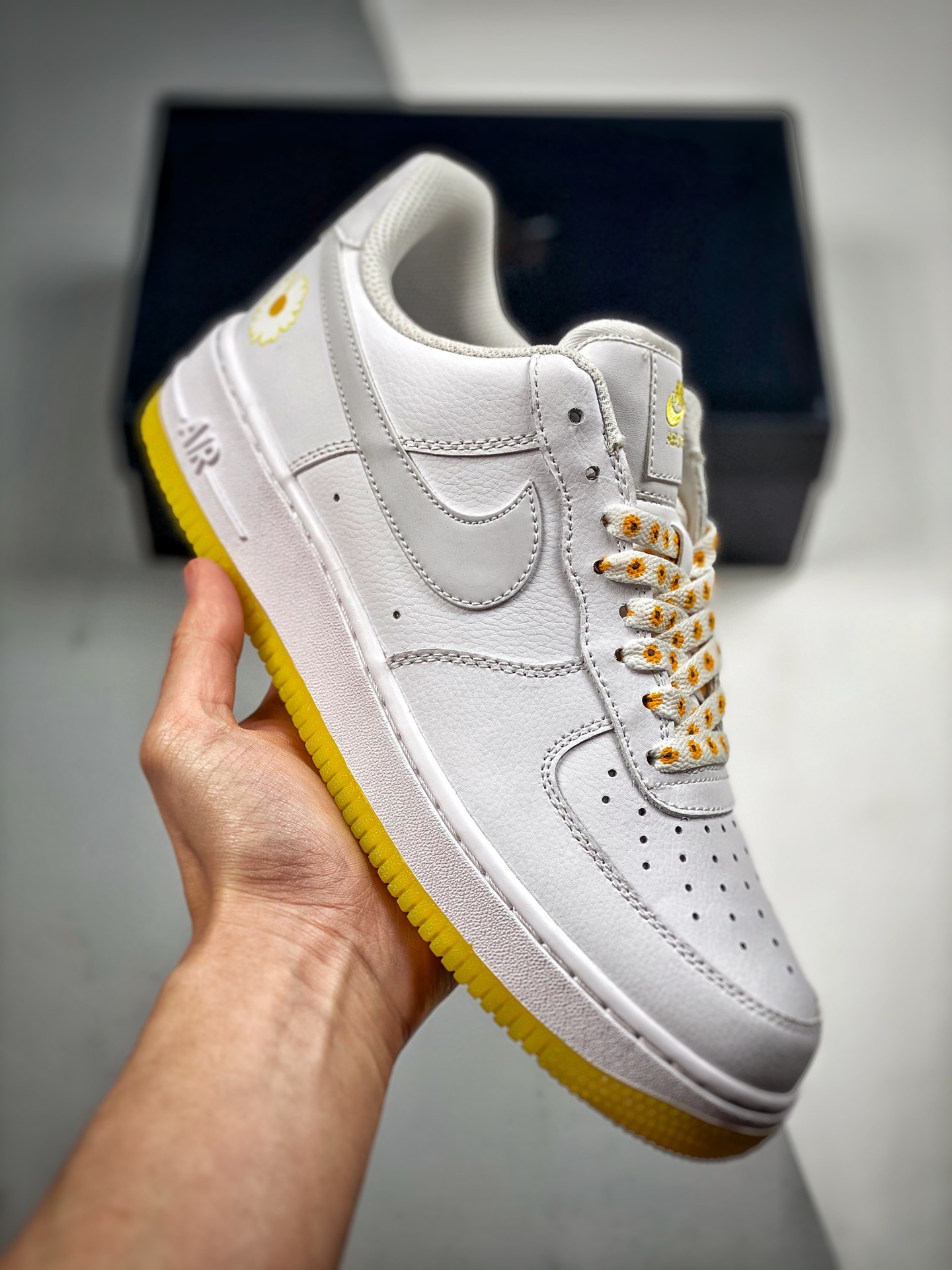 -3 NK Air Force 1 Low "G-Dragon" "Margarita pequeña" Sincronizado oficialmente, nivel original. Horma original y planti…
