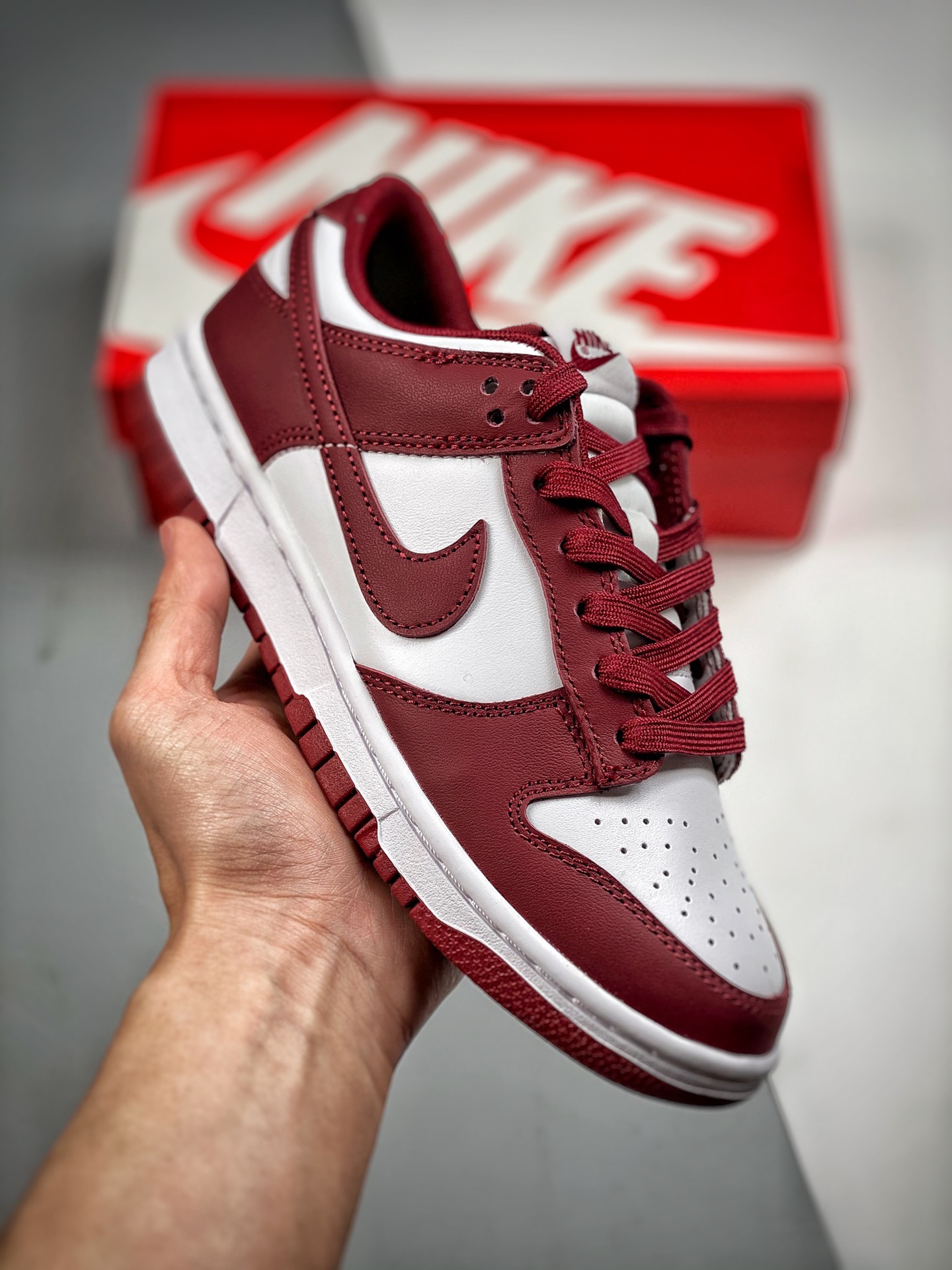 -5 Nk Dunk SB Low rojo de equipo, producción original pura de fábrica, fotos reales de estreno, material de capa superi…