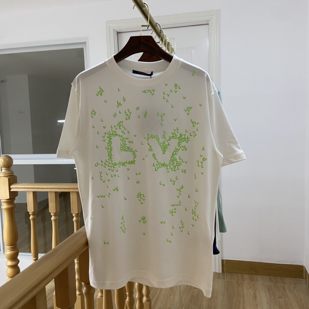 Where To Buy The Best Replica
 Louis Vuitton Luxury
 Clothing T-Shirt Black White Printing Unisex Cotton Summer Collection Short Sleeve