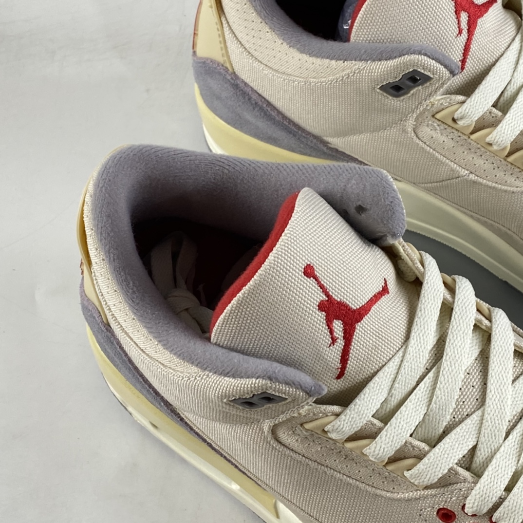 P350 Air Jordan 3 ”Muslin” AJ3 乔3水泥灰色帆布 篮球鞋 DH7139-100