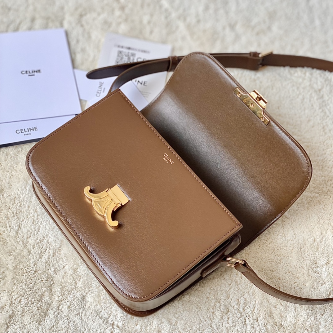 CELINE赛琳进口BOX 小牛皮凯旋门肩背包3032