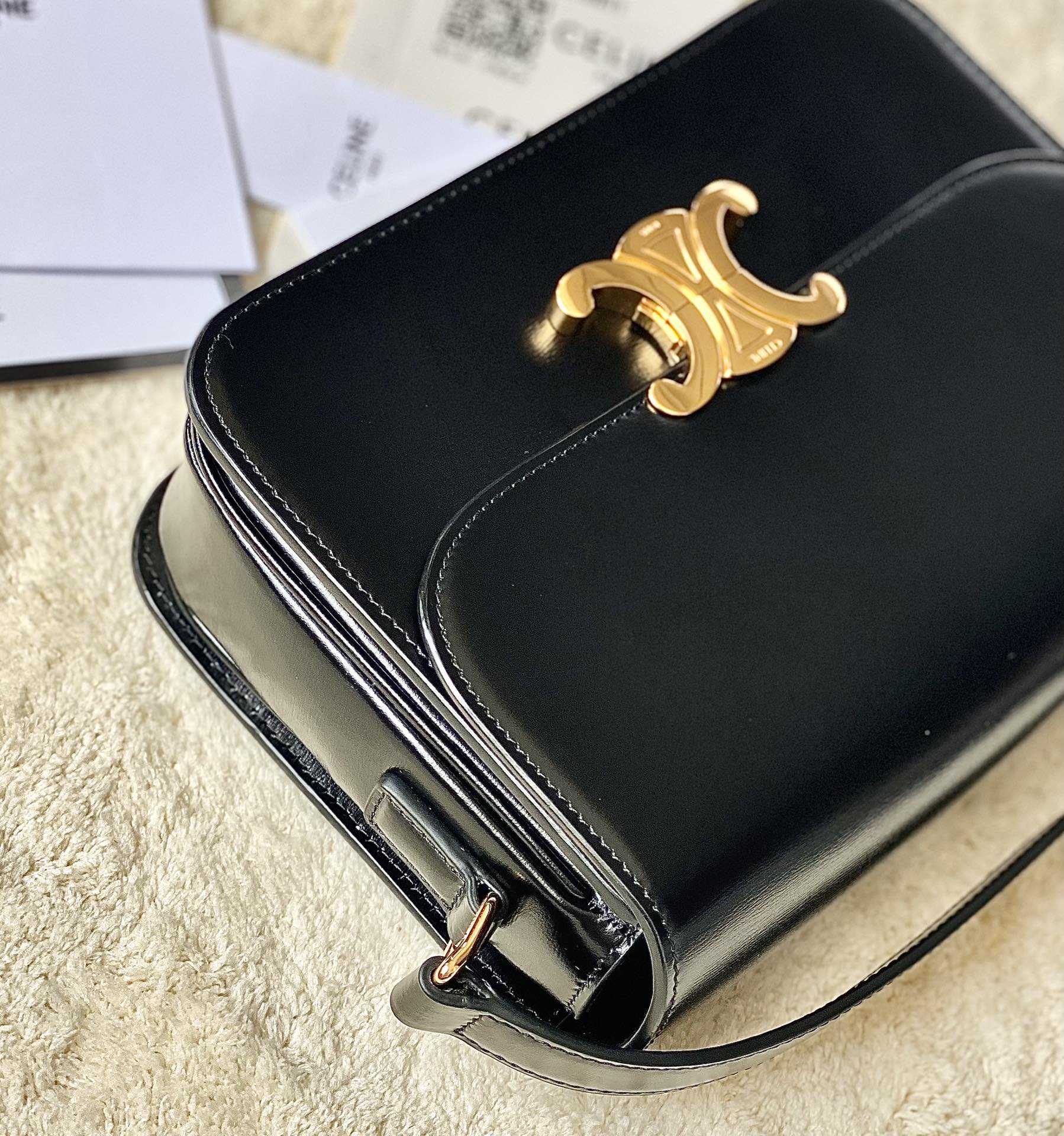 CELINE赛琳进口BOX 小牛皮凯旋门肩背包3032