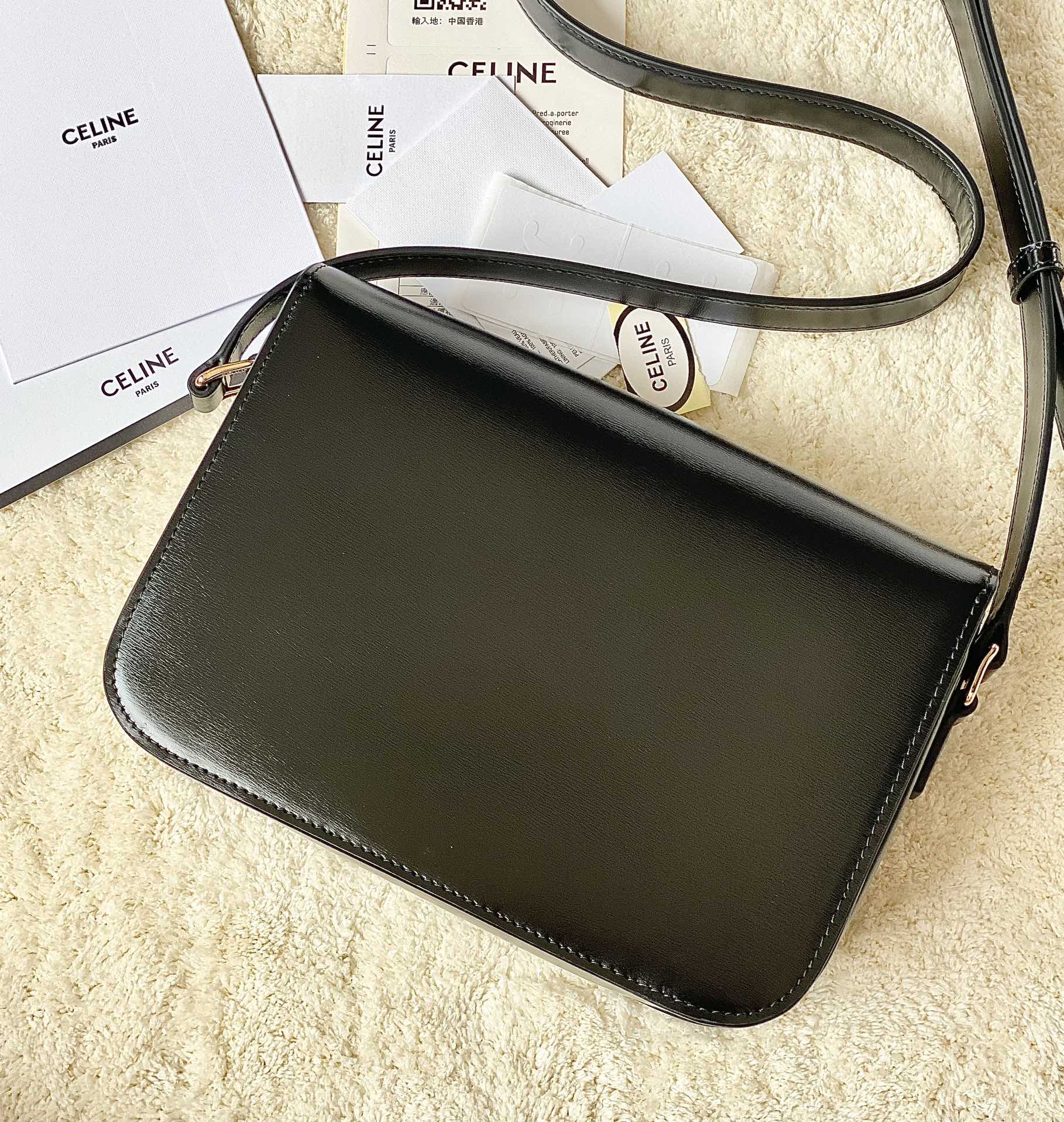CELINE赛琳进口BOX 小牛皮凯旋门肩背包3032