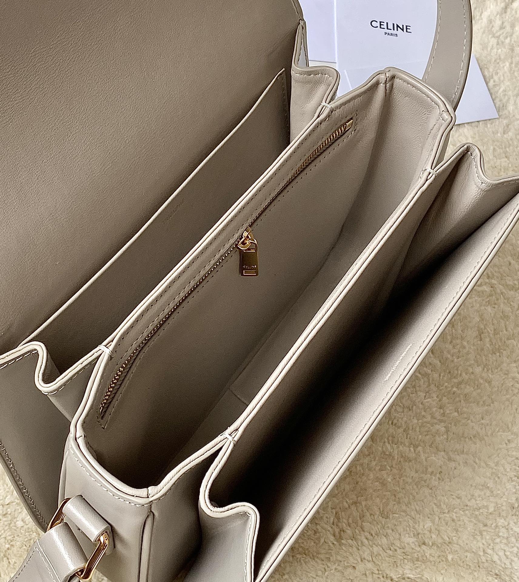 CELINE赛琳进口BOX 小牛皮凯旋门肩背包3032