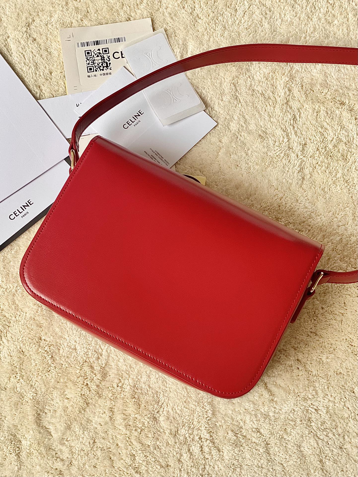 CELINE赛琳进口BOX 小牛皮凯旋门肩背包3032