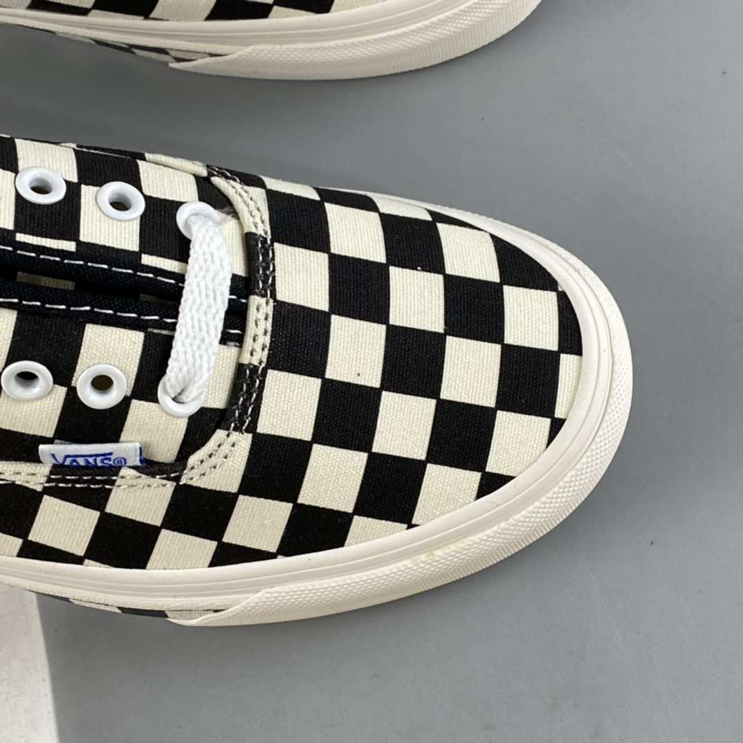 Vans Og Authentic Lx Checkerboard Element Bar Low Casual Sneakers VN0A4BV9676