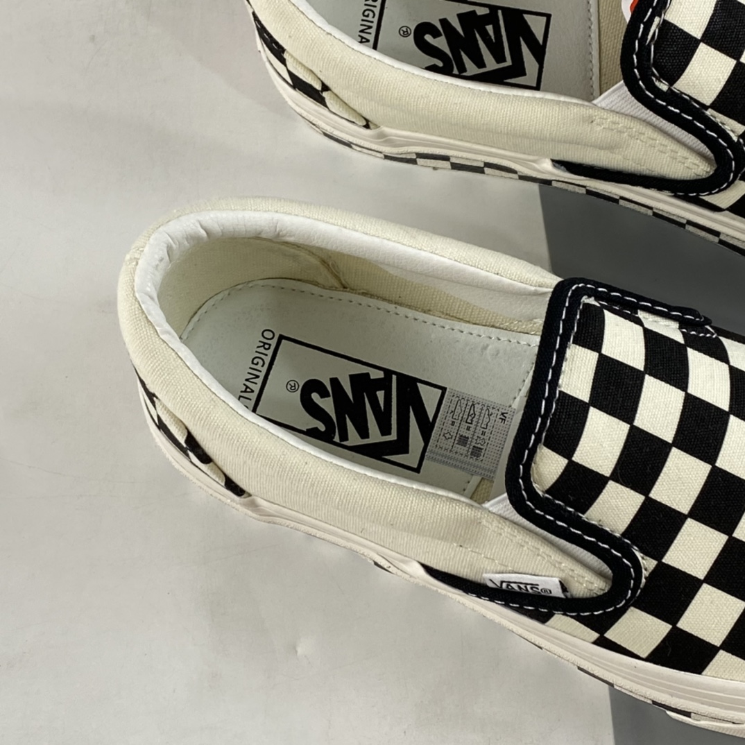 Vans OG Vault Slip-On Checkerboard Element Splicing Low Top Casual Board Shoes VN000UDFF8L